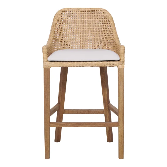 Tamba Bar Chair in Natural Rattan