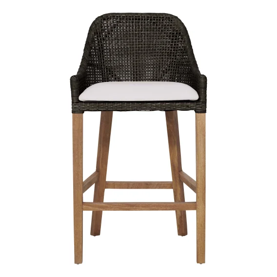 Tamba Bar Chair in Rattan Chocolate