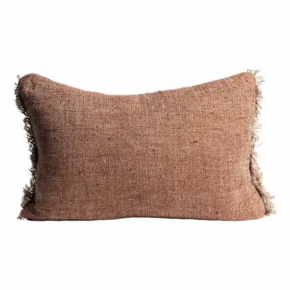Tabako Feather Fill Cushion 60x40cm in Tobacco