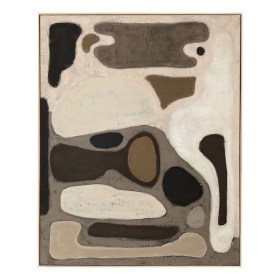 Tableau Natural 100% Hand Painted Box Framed Canvas in 154 x 124cm