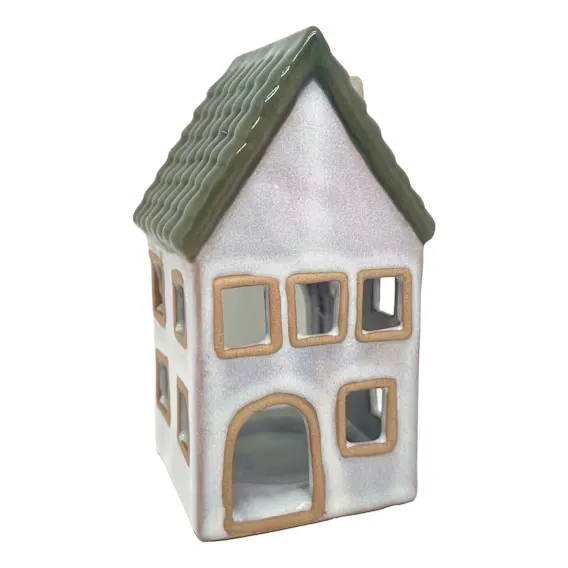 Tealight House Small 7x12.7cm in White