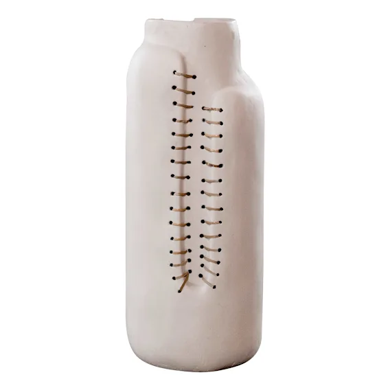 Threaded Vase 18x46cm in Natural
