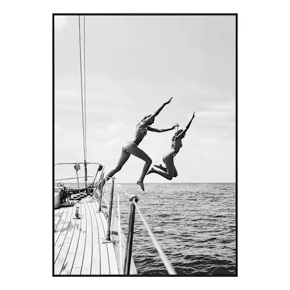 Tides of Freedom B Box Framed Canvas in 95 x 135cm