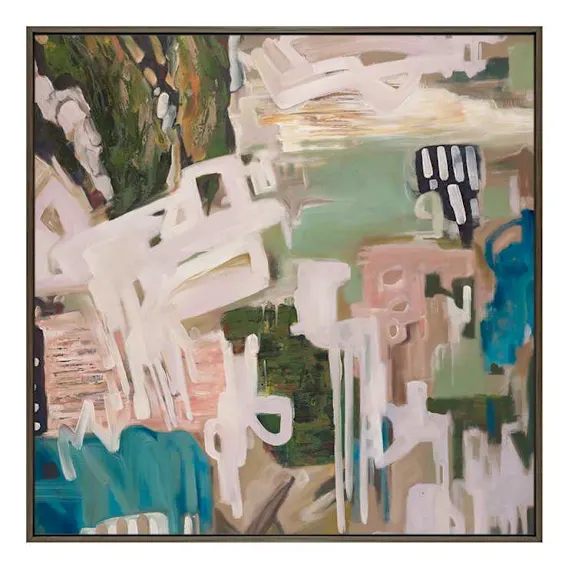 Tide & Terrain Box Framed Canvas in 104 x 104cm