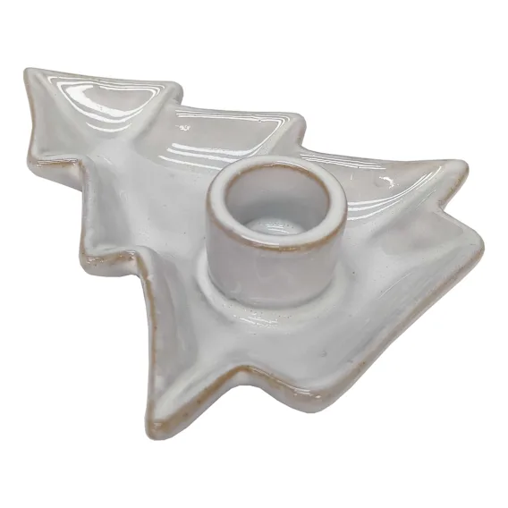 Tree Candledish 13x3cm in Fawn