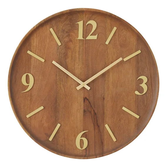 Turner Clock 50cm in Walnut