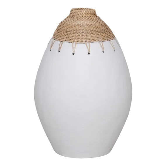 Two Tone Vessel Small 24x34cm in Matte White