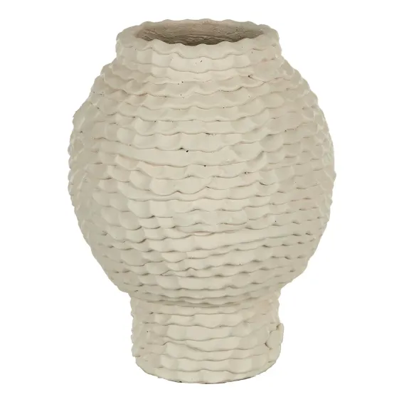Tyrole Vase 27.5x36cm in Ivory