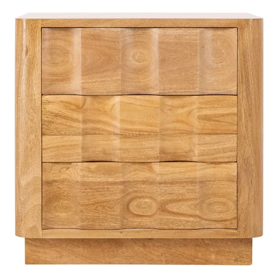 Verano Small Bedside Table 60cm in Mangowood Clear Lacquer