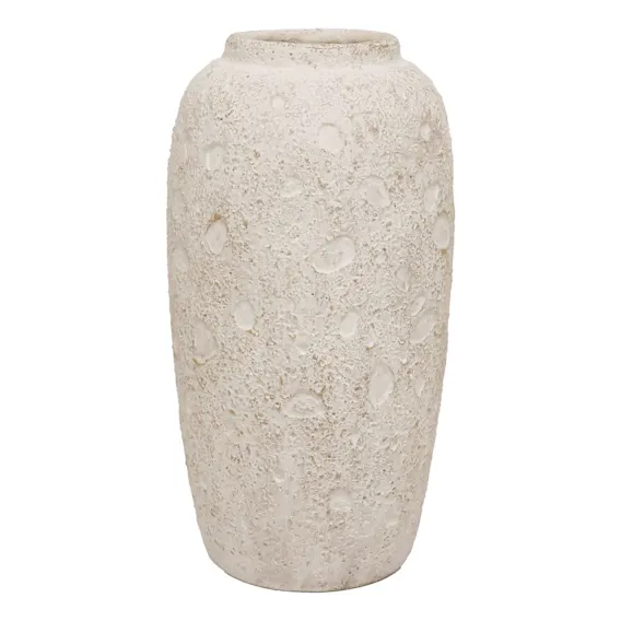 Violet Vase 25x51cm in Distressed White