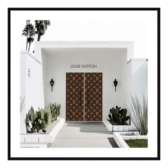 Vibe Doors Framed Print in 103 x 103cm