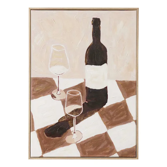 Vino Box Framed Canvas in 40 x 55cm