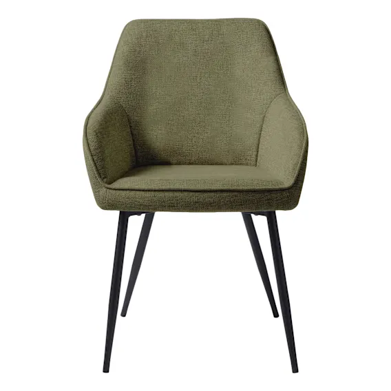 Vigo Dining Chair in Brego Olive / Black