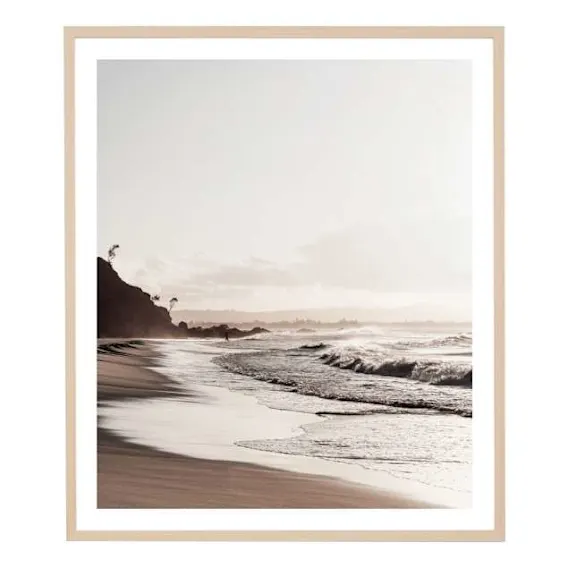 Wategos Tide Framed Print in 88 x 103cm