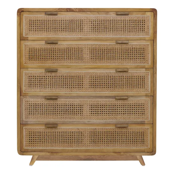 Willow Tall Boy in Mangowood Clear  / Rattan