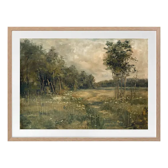 Wildflower Daydreams Framed Print in 70 x 55cm