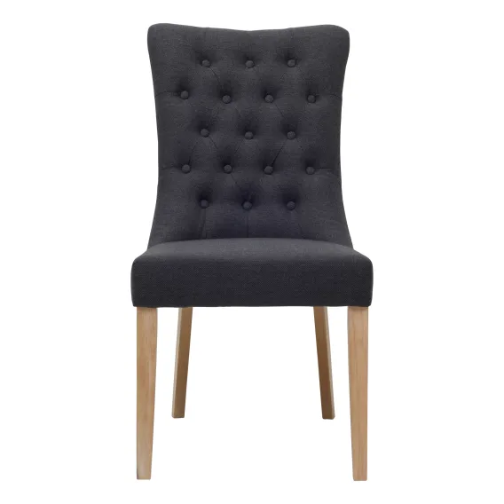 Xavier Dining Chair in Grey / Clear Lacquer
