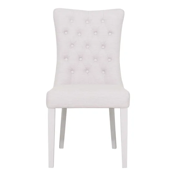 Xavier Dining Chair in Beige / White
