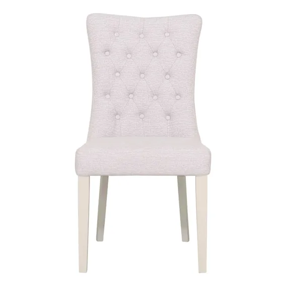 Xavier Dining Chair in Beige / Ivory Leg