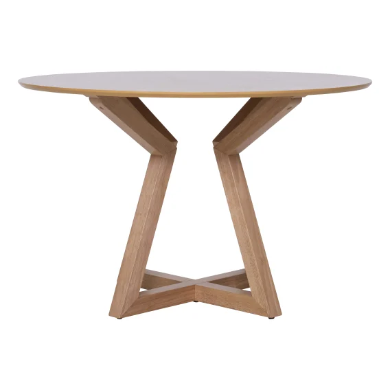 Zara Round Dining Table 120cm in Clear