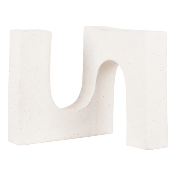 Zeke Sculpture 20x20cm in White