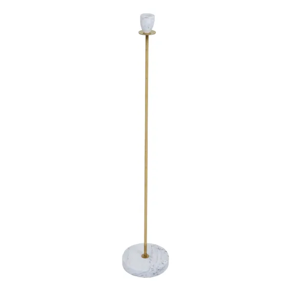 Zoe Candleholder 15x80cm in White / Gold