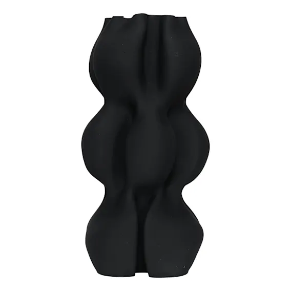 Zuri Vase 26x48cm in Black